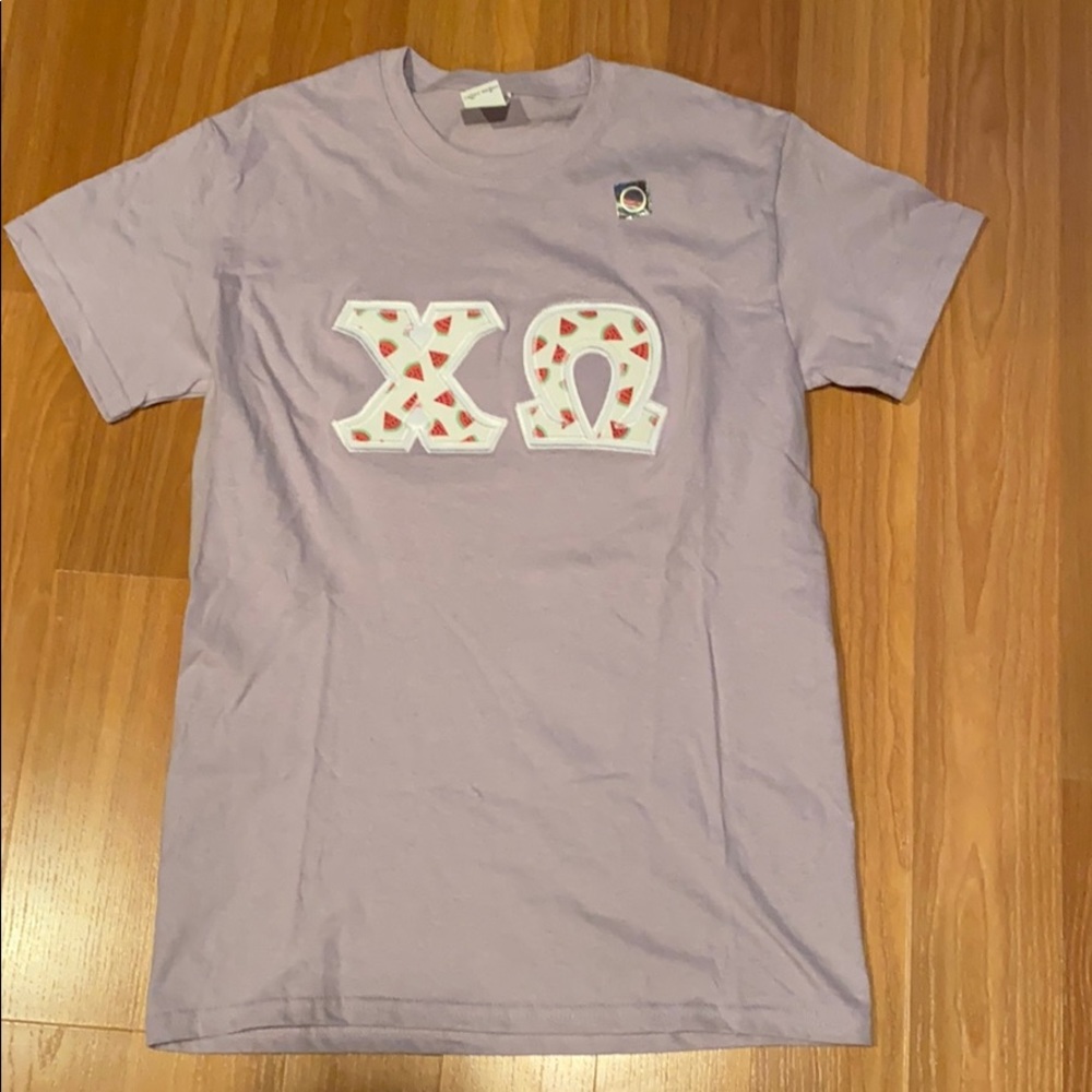 Chi Omega Watermelon Embroidered Letters